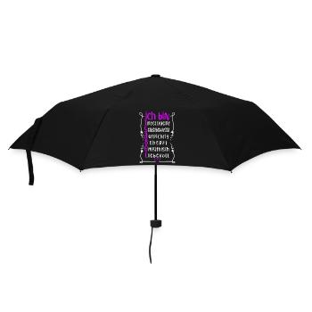 Für den besten Menschen - Ich bin Isabel - Regenschirm (klein) - Schwarz - Vorne