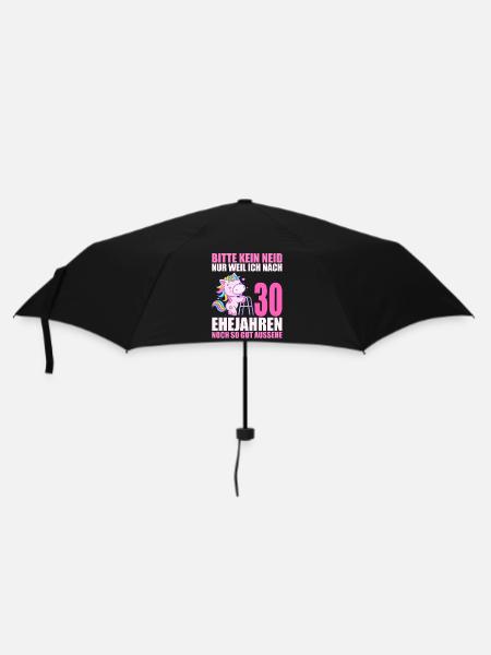 30 Jahre verheiratet lustig 30. Hochzeitstag - Regenschirm (klein) - Schwarz