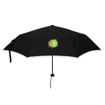 Kiwi sliced fruit fruit animal - Umbrella (small) - black - Front