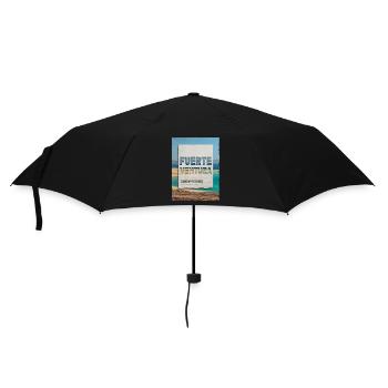 Fuerteventura Sommer Sonne Strand Meer Palmen - Regenschirm (klein) - Schwarz - Vorne