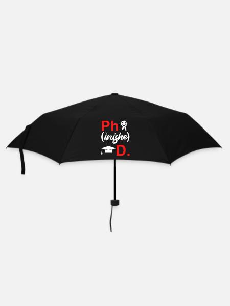 Disputation 2022 Doktor Doktorarbeit - Regenschirm (klein) - Schwarz