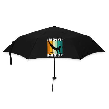 Schwerkraft? Nicht Bei Uns - Turnen Turner - Regenschirm (klein) - Schwarz - Vorne