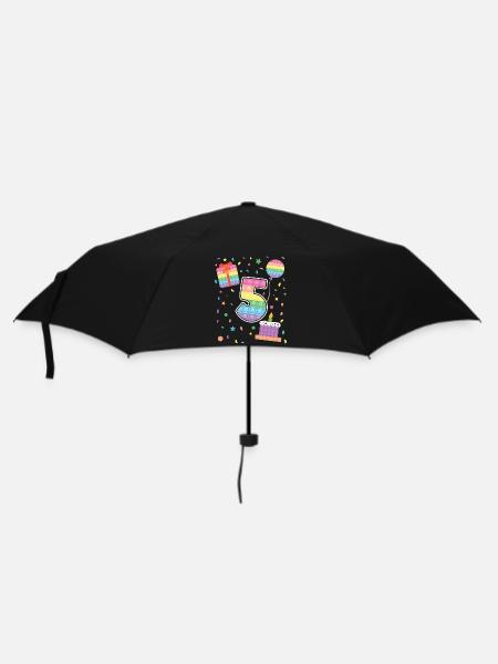 Pop It 5. Geburtstag Mädchen Jungen Fidget - Regenschirm (klein) - Schwarz
