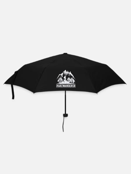 Harzwanderer - Regenschirm (klein) - Schwarz