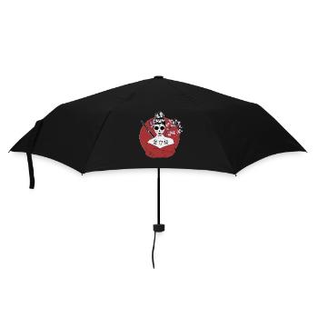 Japanese Geisha Sugar Skull - Umbrella (small) - black - Front