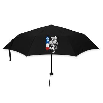 standing griffin blue white red Rostock - Umbrella (small) - black - Front