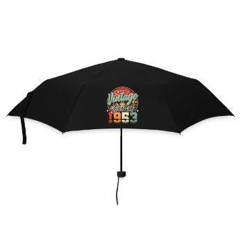 1953 Geburtsjahr Vintage Geburtstag - Regenschirm (klein) - Schwarz - Vorne
