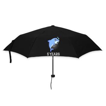 5 ans 5ème anniversaire anniversaire des enfants - Parapluie standard - noir - Devant