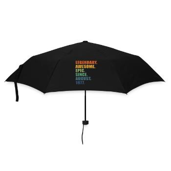 45e anniversaire, août 1977, 45e anniversaire - Parapluie standard - noir - Devant