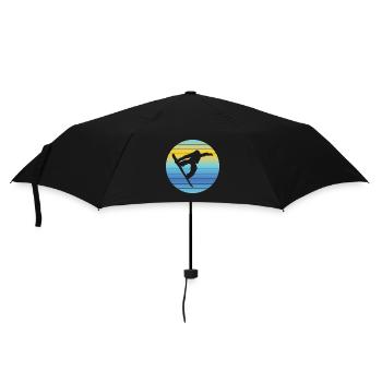 Snowboard Saying Snowboarder Winter Sports - Umbrella (small) - black - Front