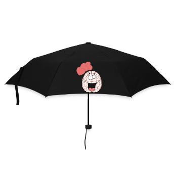 Brain Brain Feelings Love Partnership Valentine - Umbrella (small) - black - Front