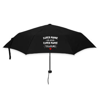 Supermamie un jour toujours cadeau mamie - Parapluie standard - noir - Devant