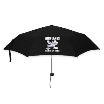 Avion - Parapluie standard - noir - Devant