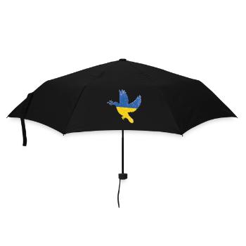 Symbole de paix du drapeau de l’Ukraine - Drapeau de l’Ukraine - Parapluie standard - noir - Devant