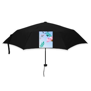 Nature - Regenschirm (klein) - Schwarz - Vorne
