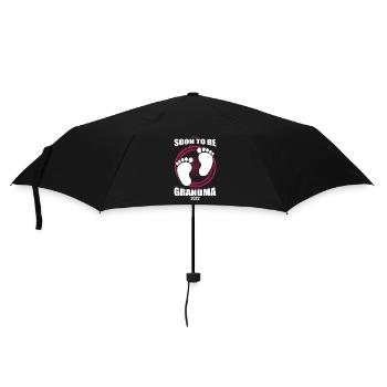 Soon To Be Grandma 2022 First Time Grandmother Pun - Umbrella (small) - black - Front