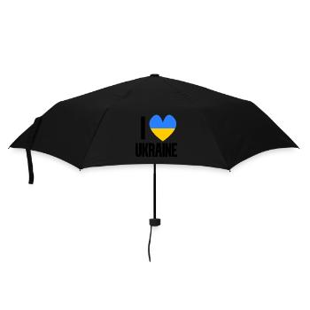 Ukraine - Parapluie standard - noir - Devant