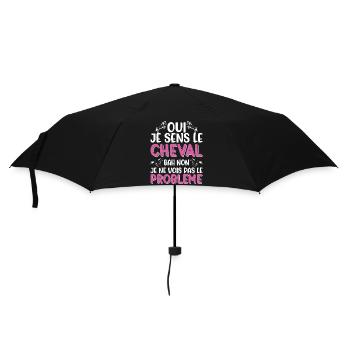 Oui je sens le cheval pas le problème - Parapluie standard - noir - Devant