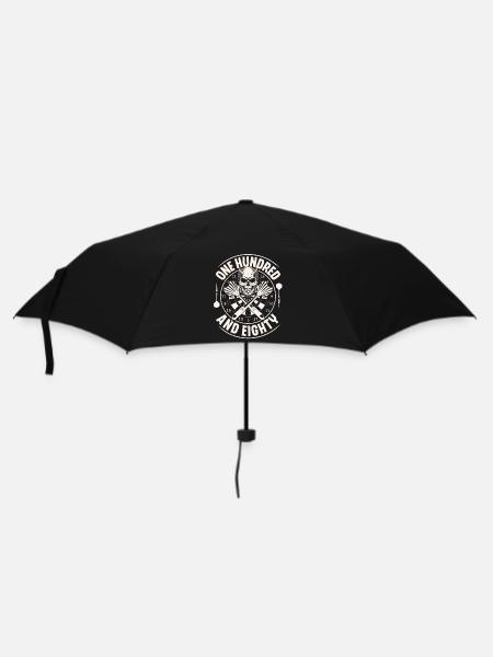 Dart Darten Darts - Regenschirm (klein) - Schwarz