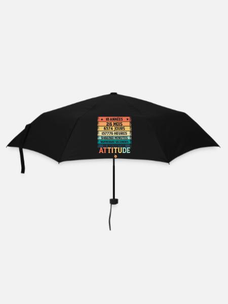 Joyeux anniversaire 18 - 18 ans - Parapluie standard - noir