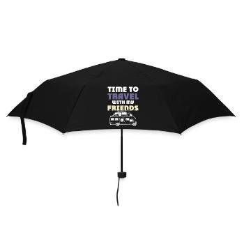 Voyagez avec des amis - Parapluie standard - noir - Devant