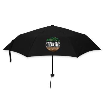 Leg Dich Nicht Mit Einem Gärtner An, Niemand - Regenschirm (klein) - Schwarz - Vorne