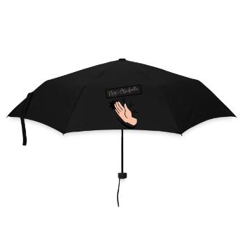 lustig geschenkidee weihnachten geburtstag - Regenschirm (klein) - Schwarz - Vorne