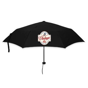 Born in 1982 Birthday Gift Vintage 1982 - Umbrella (small) - black - Front