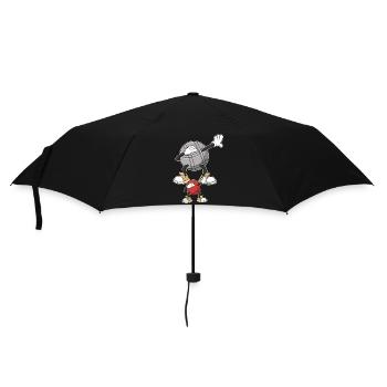 Dabbing Boulekugeln für Bouler boulen Boulesport - Regenschirm (klein) - Schwarz - Vorne