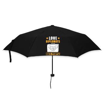 Diplomaten Geschenk - Regenschirm (klein) - Schwarz - Vorne