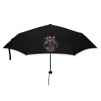 Oni Knight Japanische Samurai Krieger Kirschblüten - Regenschirm (klein) - Schwarz - Vorne