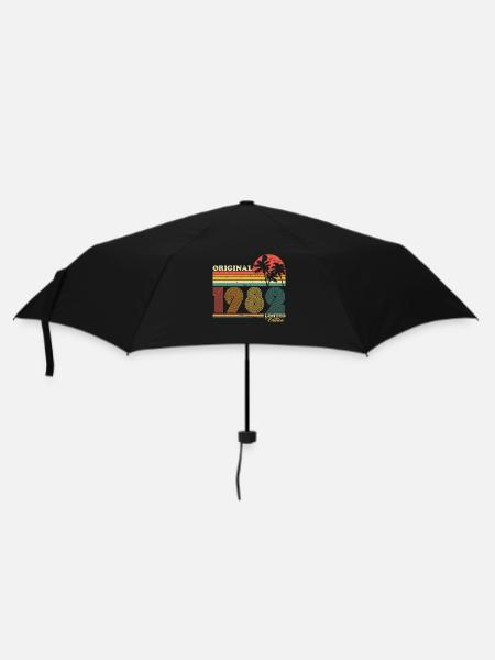 1982 Vintage Anniversaire Rétro Vintage Cadeau - Parapluie standard - noir