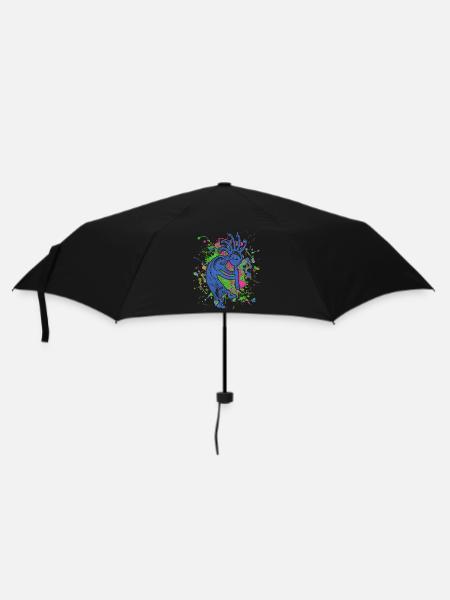 Amérindiens Kokopelli - Éclaboussures colorées 1 - Parapluie standard - noir