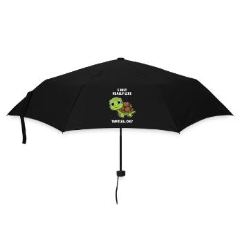 Sea Turtle Lover Gift I Just Really Like Turtles - Umbrella (small) - black - Front