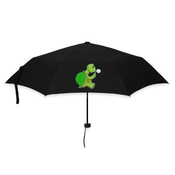 Schildkröte Seifenblasen - Regenschirm (klein) - Schwarz - Vorne