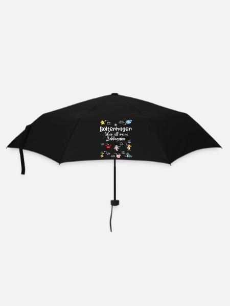 Meine Lieblingstiere in Boltenhagen - Regenschirm (klein) - Schwarz