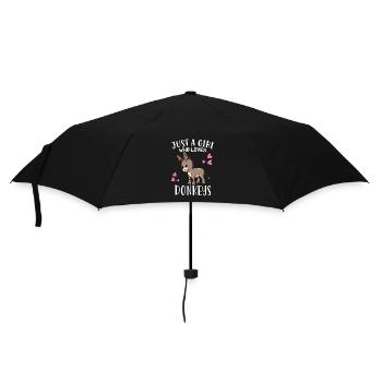 Donkey Mule juste une fille qui aime les ânes - Parapluie standard - noir - Devant