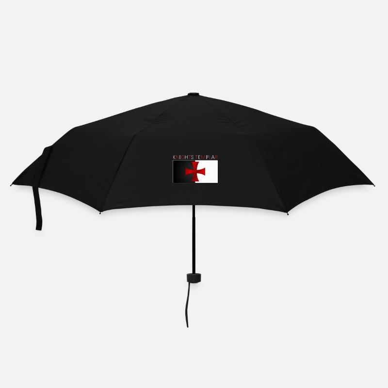 Templiers Chevaliers Templiers Croix Bannière - Parapluie standard - noir