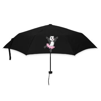 Panda Ballerina Ballet Dance - Umbrella (small) - black - Front