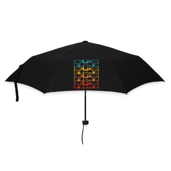 Bogenschießen Ziel Bogen Und Pfeil - Regenschirm (klein) - Schwarz - Vorne