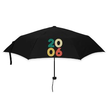 2006 - Millésime 2006 Rétro Vintage - Parapluie standard - noir - Devant