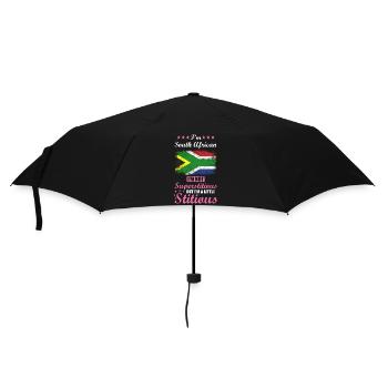 South African gift funny saying South Africa - Umbrella (small) - black - Front