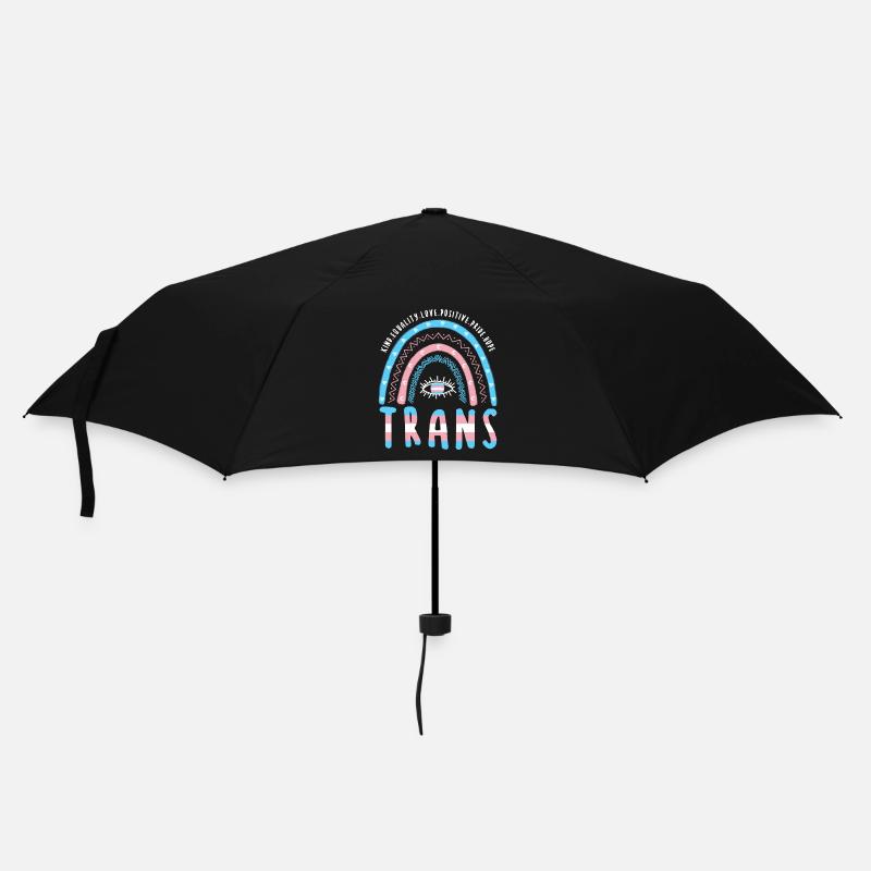 Transgender Boho Regenbogen Trans - Regenschirm (klein) - Schwarz