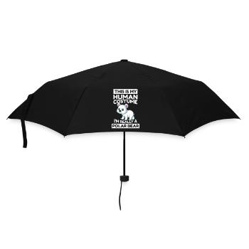 This Is My Human Costume I'm Really A Polar Bear - Umbrella (small) - black - Front