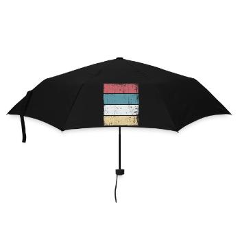 Retro Background Sunset Grunge - Umbrella (small) - black - Front