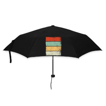 Retro Background Sunset Grunge - Umbrella (small) - black - Front