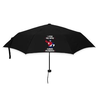 I Love My Cuban husband - Umbrella (small) - black - Front