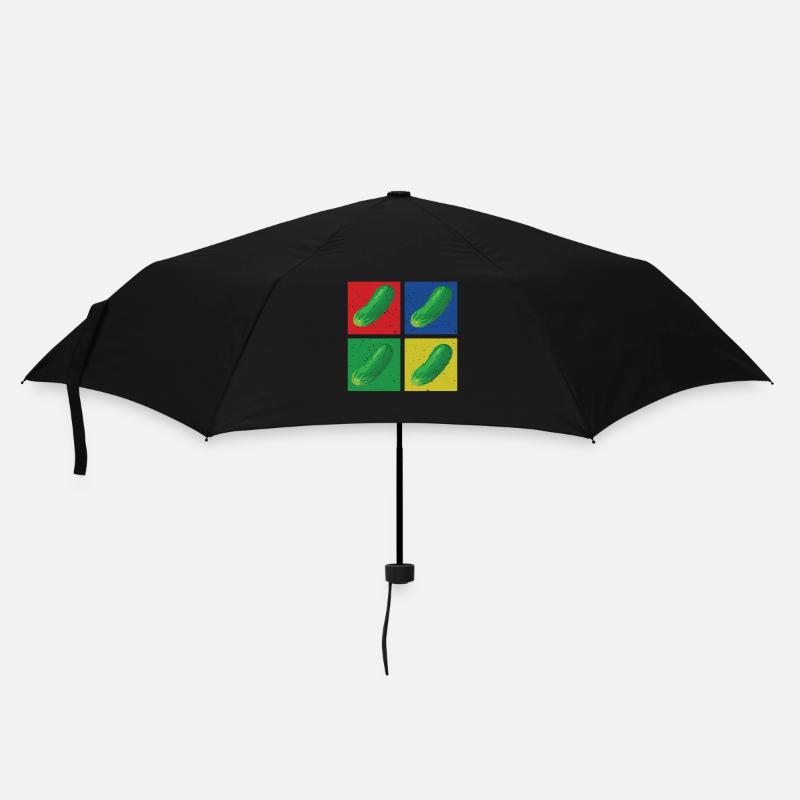 Gurken - Regenschirm (klein) - Schwarz
