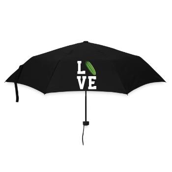 Cher concombre - Parapluie standard - noir - Devant