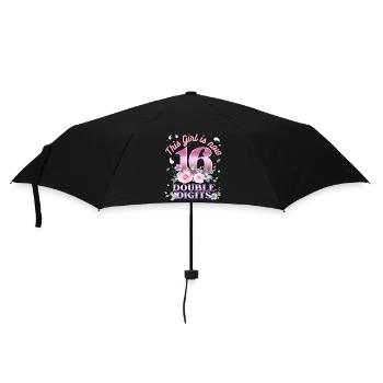 Dieses Mädchen Ist Jetzt 16 Double Digits 16. - Regenschirm (klein) - Schwarz - Vorne